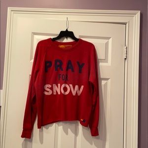 Vintage aviator nation sweatshirt with bottom cut